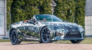 Lexus LC convertible partially declassified at Goodwood