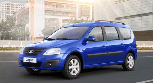 The Lada Largus station wagon has been slightly updated