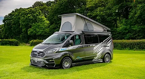 Ford Transit was turned into a "sports" motorhome for 100 thousand dollars.
