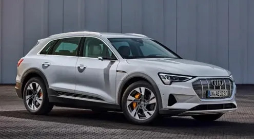 The Audi e-tron electric car received a new base version