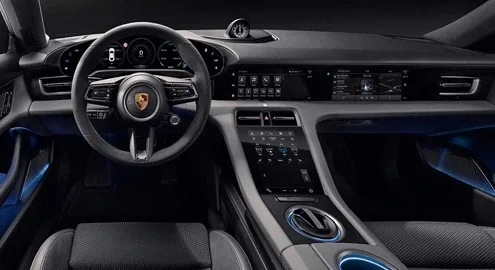 Интерьер электрокара Porsche Taycan полностью рассекречен