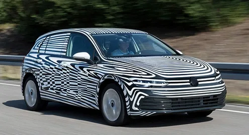 New Volkswagen Golf went out for final tests