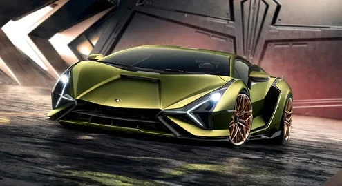 Lamborghini presented its first hybrid