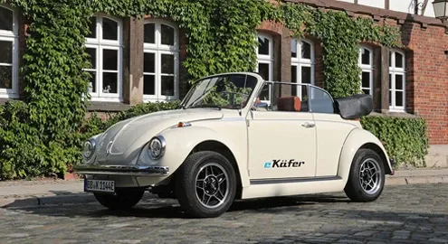 Volkswagen Beetle turned into an electric car