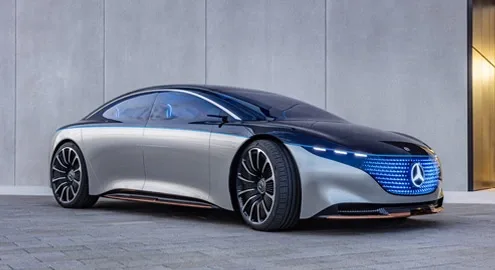 Mercedes-Benz brought a luxury electric car to Frankfurt