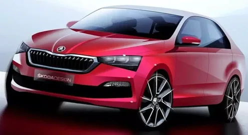 Новый Skoda Rapid показался на официальном тизере