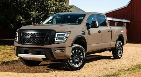 The Nissan Titan XD pickup has been stripped of diesel engines