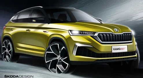 Skoda Kamiq GT crossover appeared in official teasers