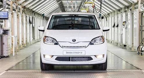 Стартовало производство первого электрокара Skoda