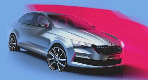 Skoda частично рассекретила новый Rapid
