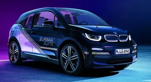 Электрокар BMW i3 превратили в офис на колесах