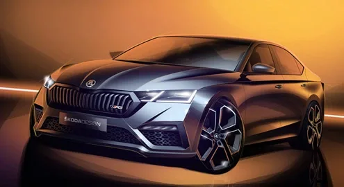 New Skoda Octavia RS appeared in official teasers