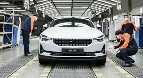 В Китае пошел в серию электрокар Polestar 2