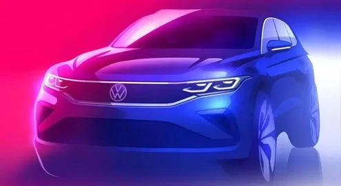 Обновленный Volkswagen Tiguan показался на официальном тизере