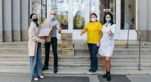 OKKO company continues to help medical workers in the fight against coronavirus