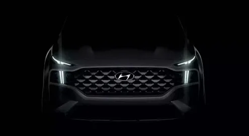 Обновленный Hyundai Santa Fe частично рассекретили