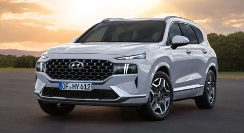 The updated Hyundai Santa Fe has noticeably transformed