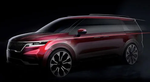 New Kia Carnival partially declassified