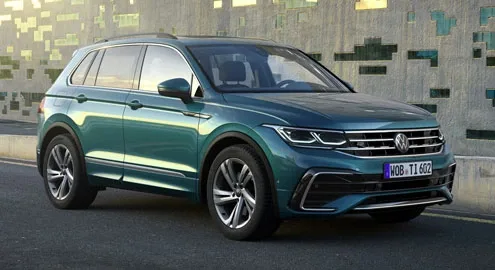 Обновленный Volkswagen Tiguan превратили в гибрид