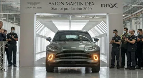 Production of the Aston Martin DBX crossover has started