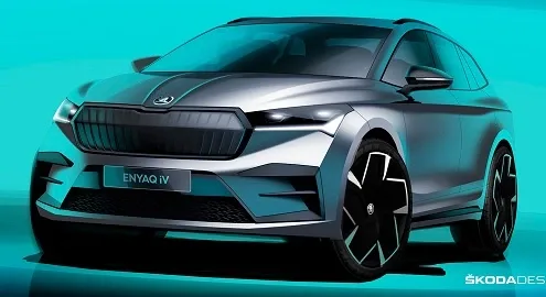 Skoda опубликовала новые тизеры электрокара Enyaq