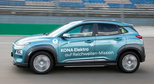 Electric car Hyundai Kona traveled more than 1000 km without recharging