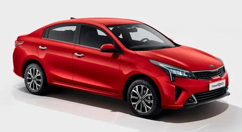 The Kia Rio sedan has been slightly updated