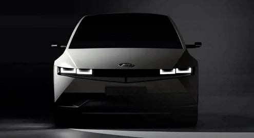Hyundai раскрыла дизайн перспективного электромобиля Ioniq 5