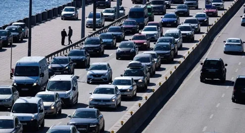 Traffic jams in Kyiv turned out to be among the worst in the world