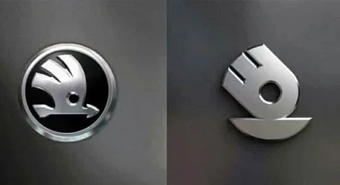 The network showed a completely new Skoda logo (photo)
