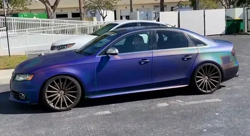 The car was taught to change body color by touching it with a palm (video)