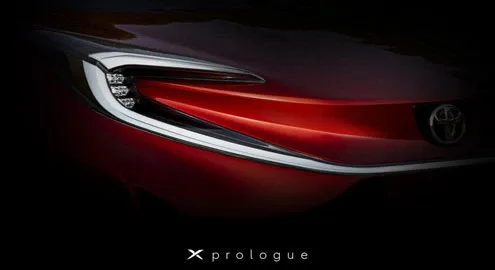 First images of the new Toyota electric crossover
