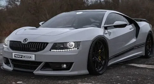 The network showed a two-door sports car Skoda Octavia (photo)