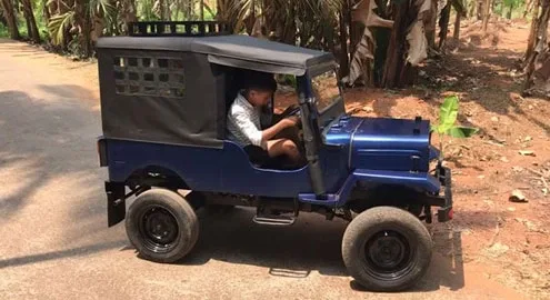 Indian built an electric SUV with his own hands for $2,000 (video)