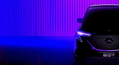 Первые изображения самого дешевого электромобиля Mercedes