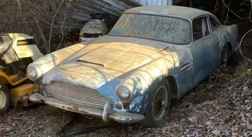 The rarest Aston Martin sat abandoned in a barn for 30 years