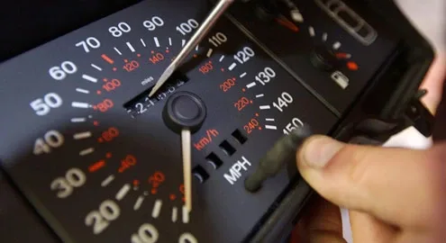 Which cars in Ukraine most often have their mileage rolled back
