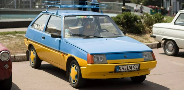 В Украину из Германии своим ходом приехала ЗАЗ Таврия (фото)