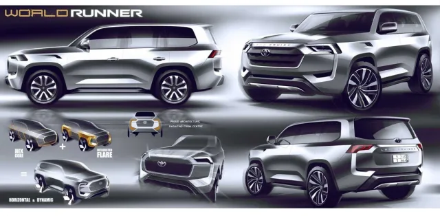 Toyota показала новий Land Cruiser 300 у різних варіантах дизайну