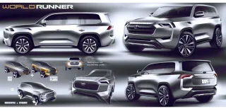 Toyota showed the new Land Cruiser 300 in different design variants