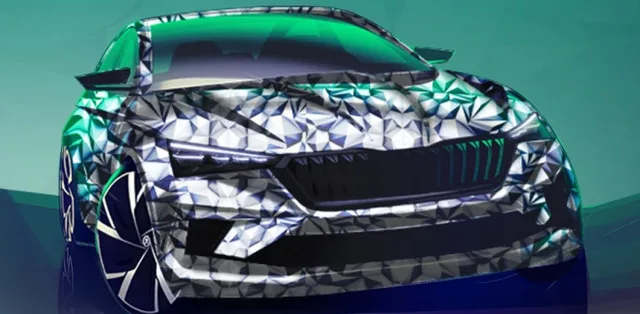 The all-new Skoda Slavia sedan has been shown in the first official image