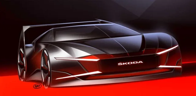 First images of the impressive Skoda Vampire Mobile sports car