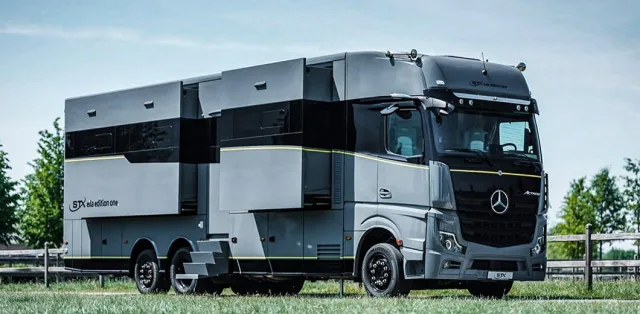 A Mercedes truck was turned into a motorhome worth 1 million euros