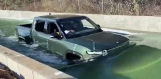 Tesla Cybertruck's main rival tested in deep water channel (video)