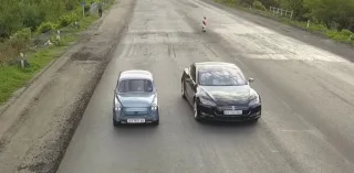 Саморобний електричний Запорожець виявився швидшим за Tesla (відео)
