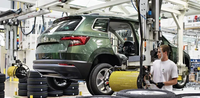 Skoda halts production at two plants