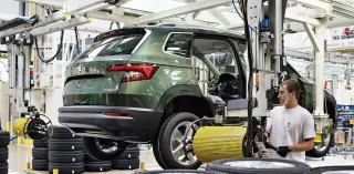 Skoda halts production at two plants