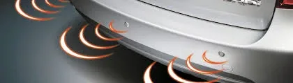 How to reset the parking sensors in a car?