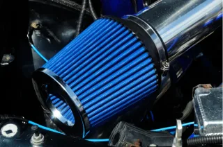 How often should the air filter be changed in a car?