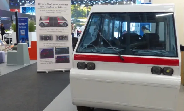 Ukrainian electric car for people with disabilities conquers Europe